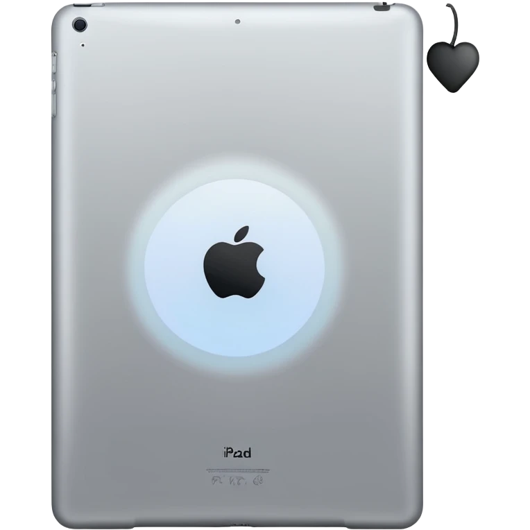 iPad 9 back no cellular  no flash light emoji
