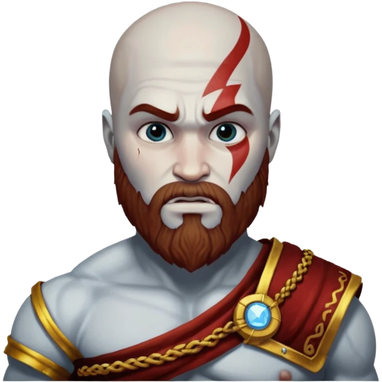 Kratos saying zeus your son has returned whit tekst emoji