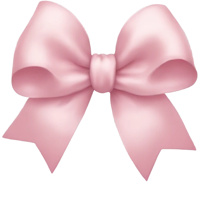 Light pink bow emoji