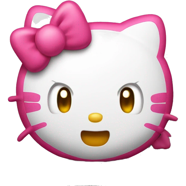 Hello Kitty with nintedo switch emoji