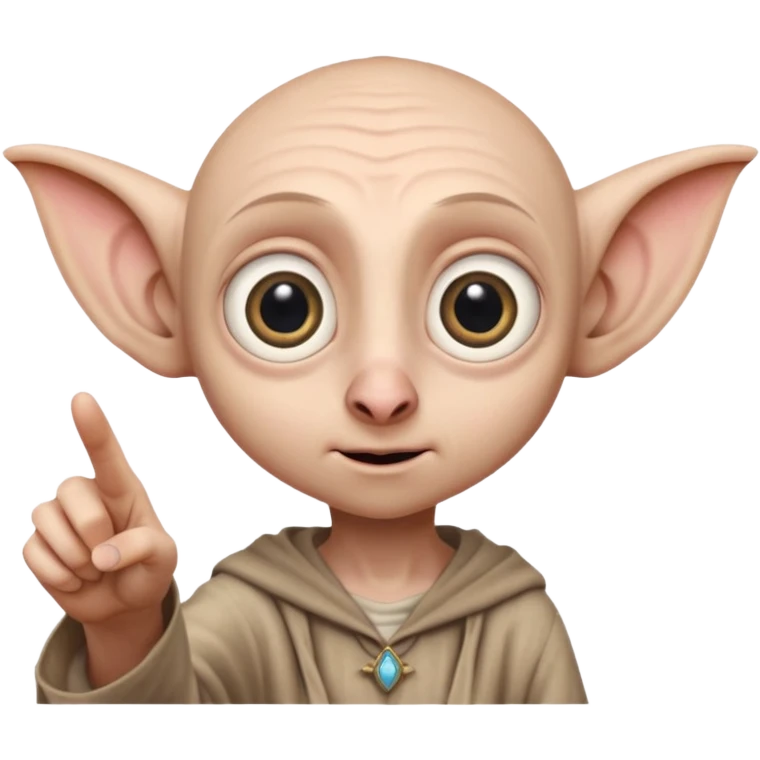 Incredibly shocked wow react image of dobby  emoji