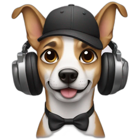 Dj dog emoji