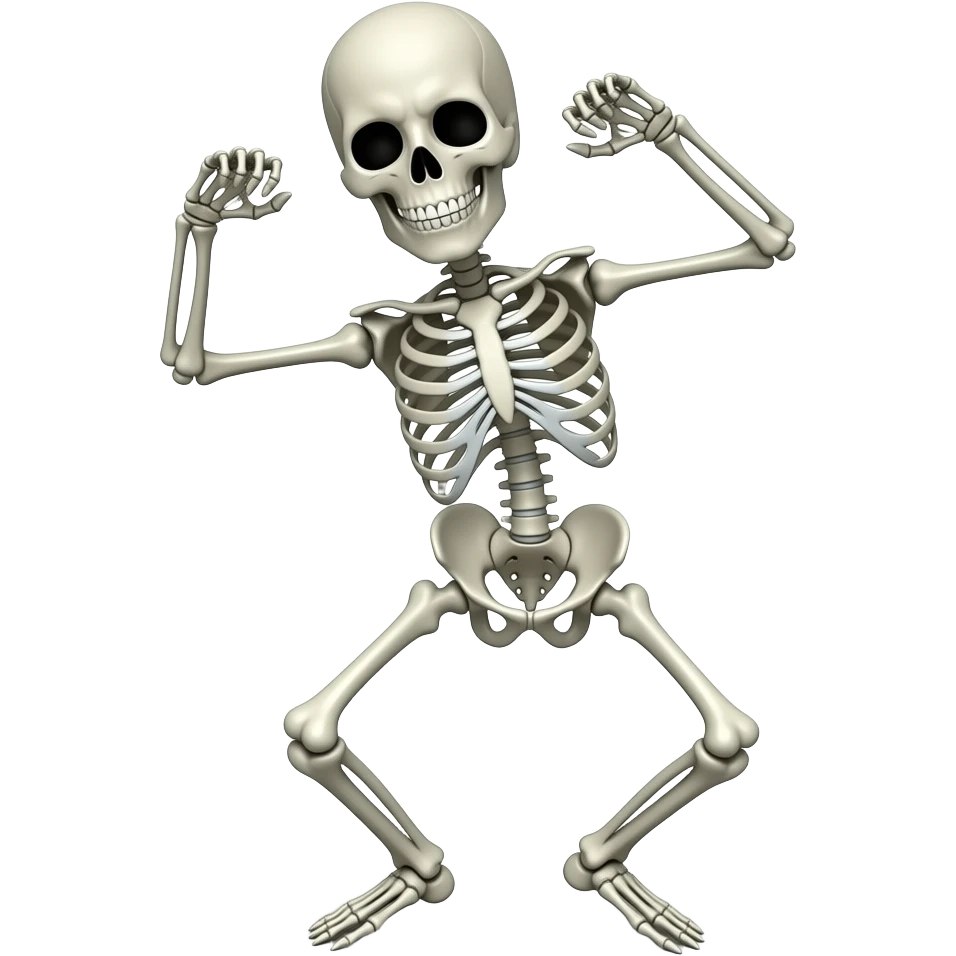 Dancing skeleton emoji
