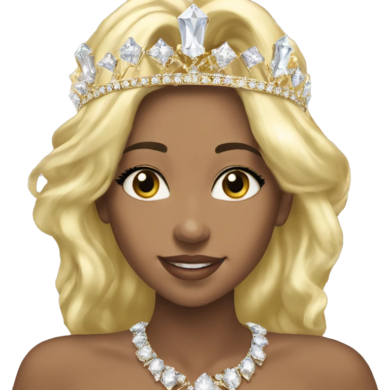 royal diamond crystal tiara gold emoji