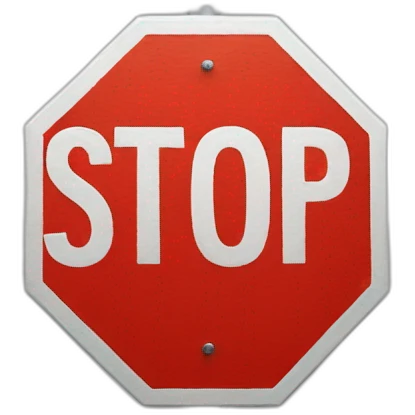 stop sign emoji