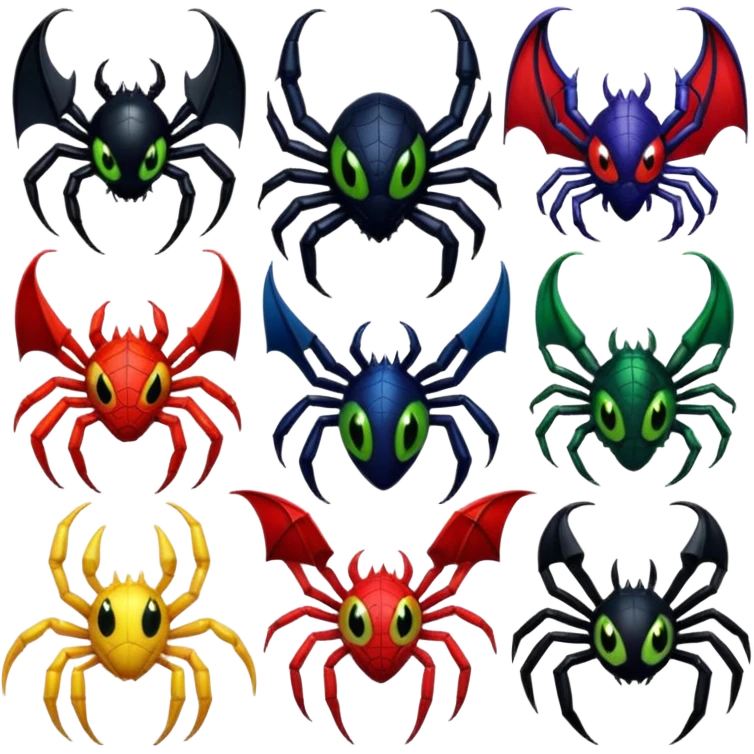 Plankton-Venom-Spider-Man-Spyro-Cynder-Toothless-fusion emoji