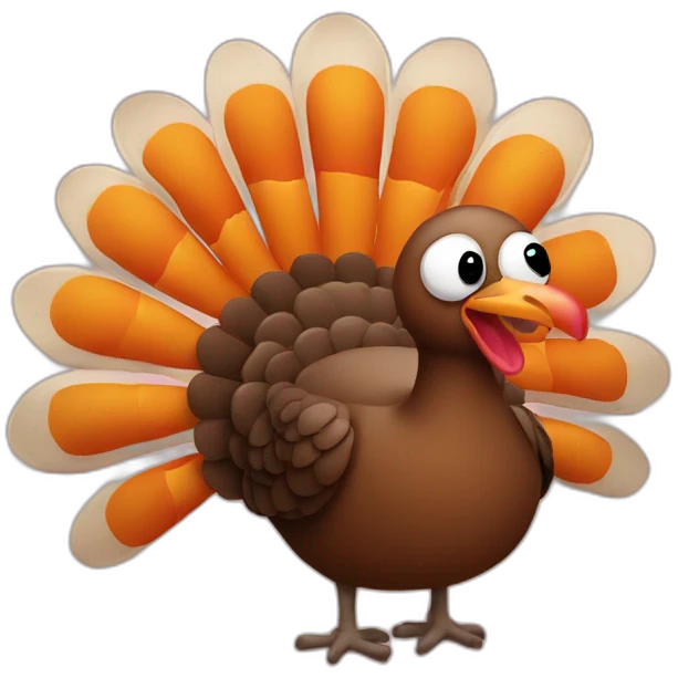 Funky turkey emoji