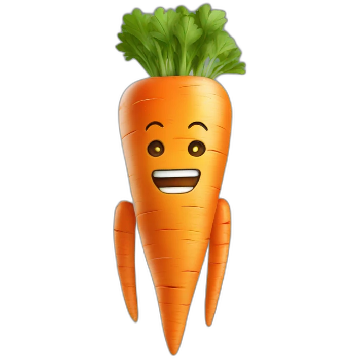 Robot carrot emoji