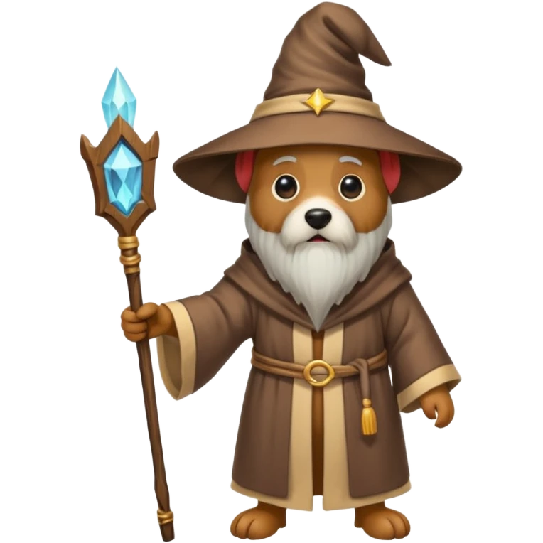 Dog wizard emoji