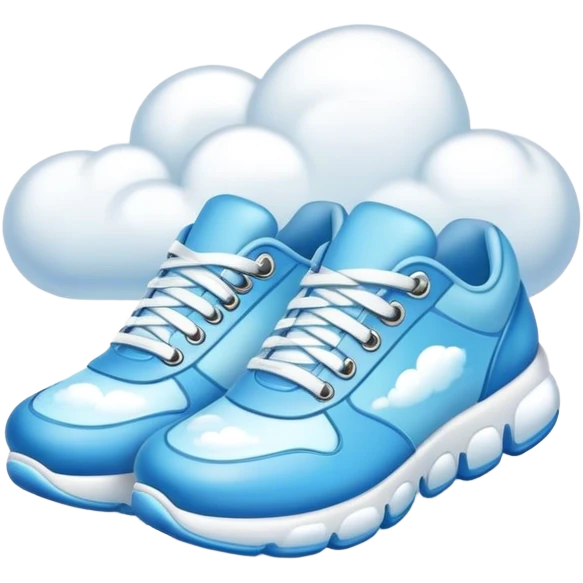 On cloud shoes emoji