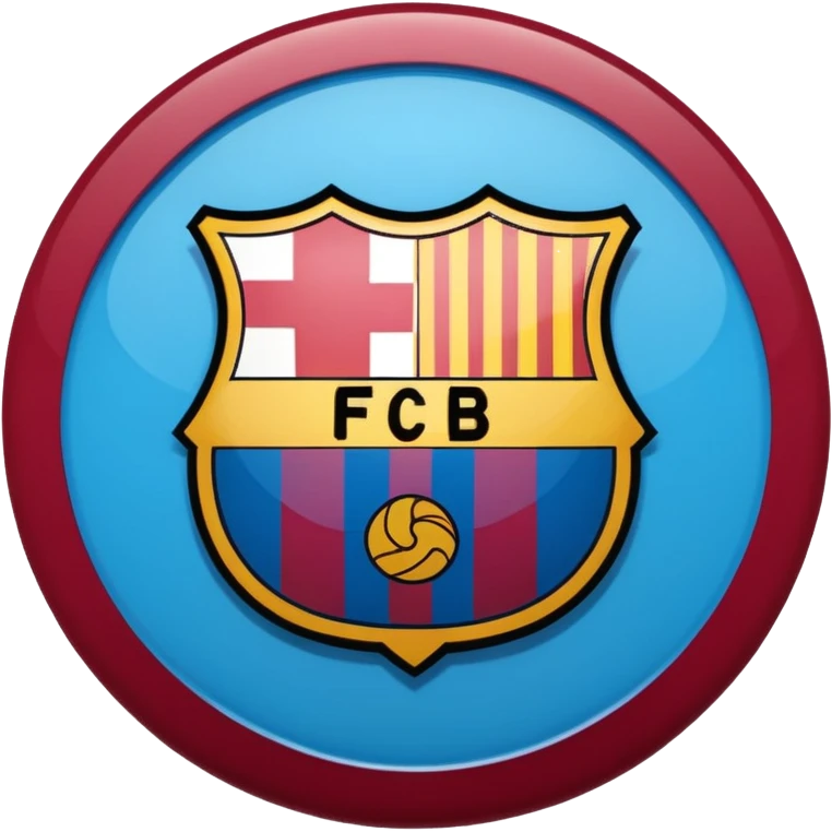 Fc Barcelona logo imoji emoji