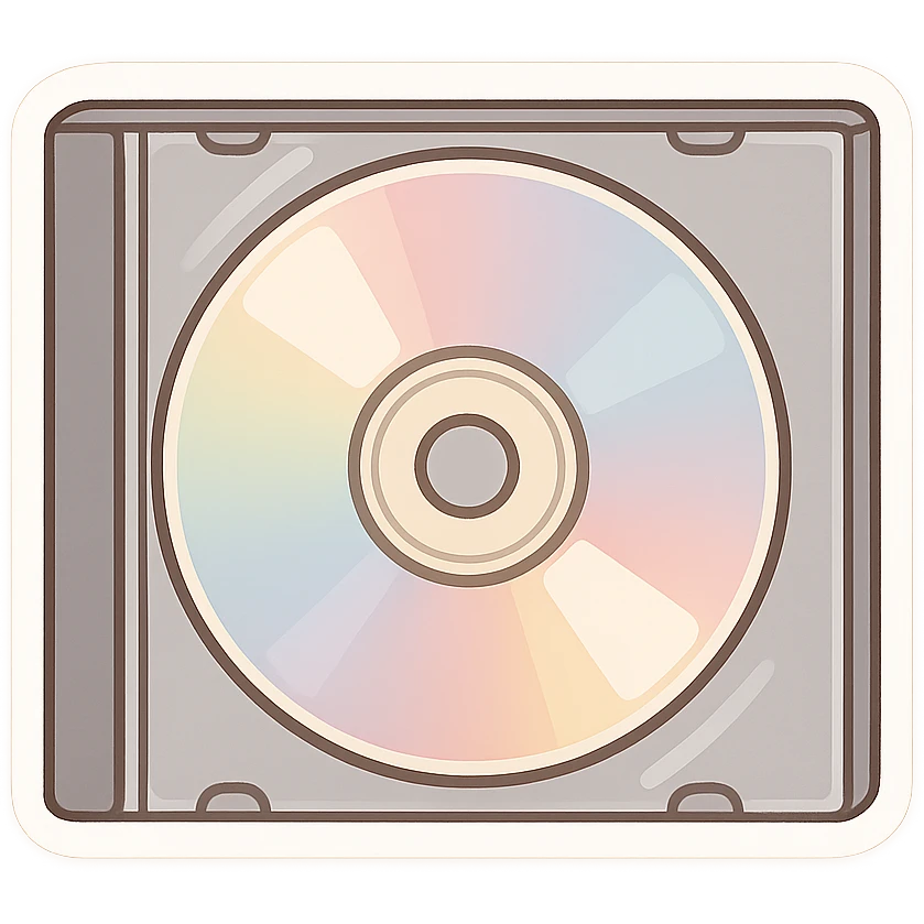 CD tape emoji