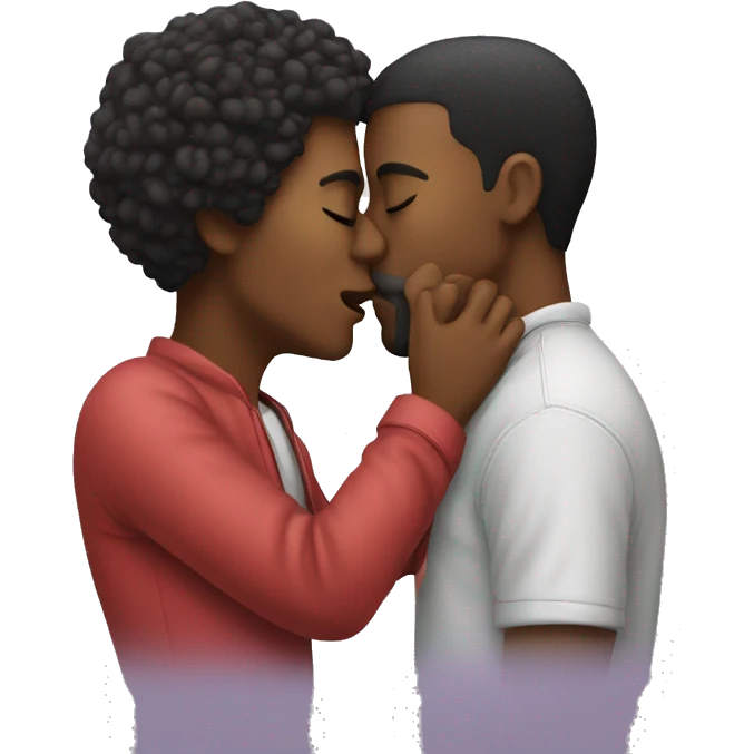 two people kissing emoji