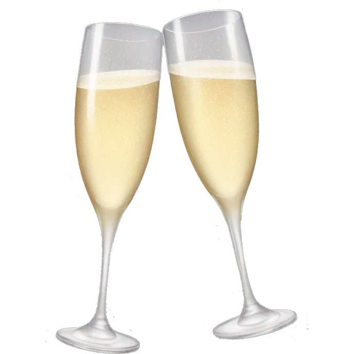 Champagne glass emoji