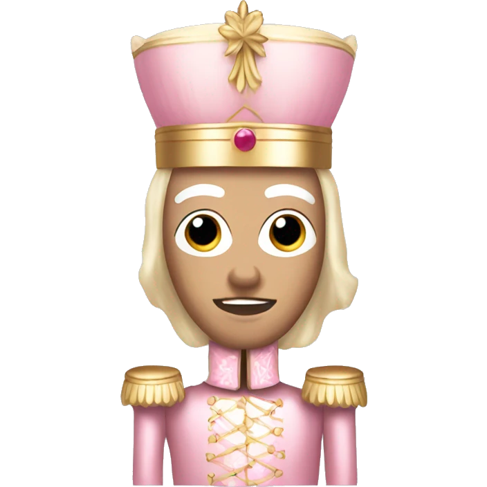 Light pink nutcracker emoji