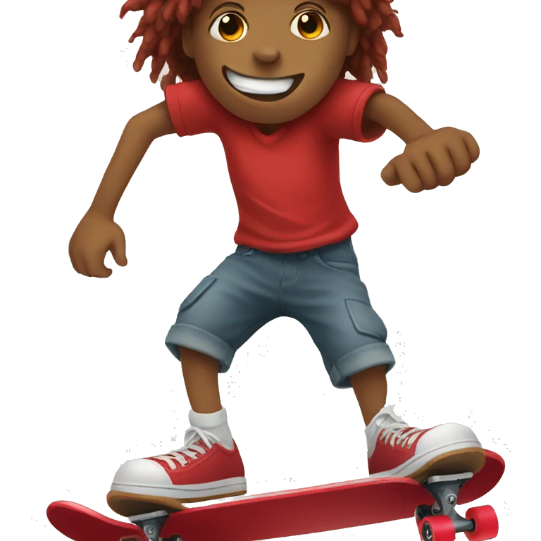 red skateboard emoji