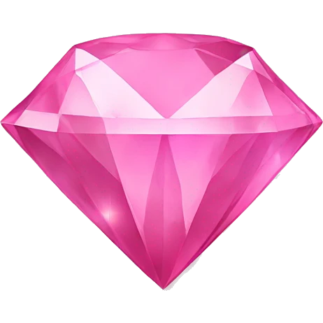 pink diamond with star emoji