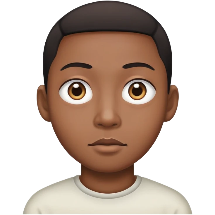 i need an chinse / asian looking worker with wide eyes e.g. stereotype chinse / japanse but with black skin  emoji