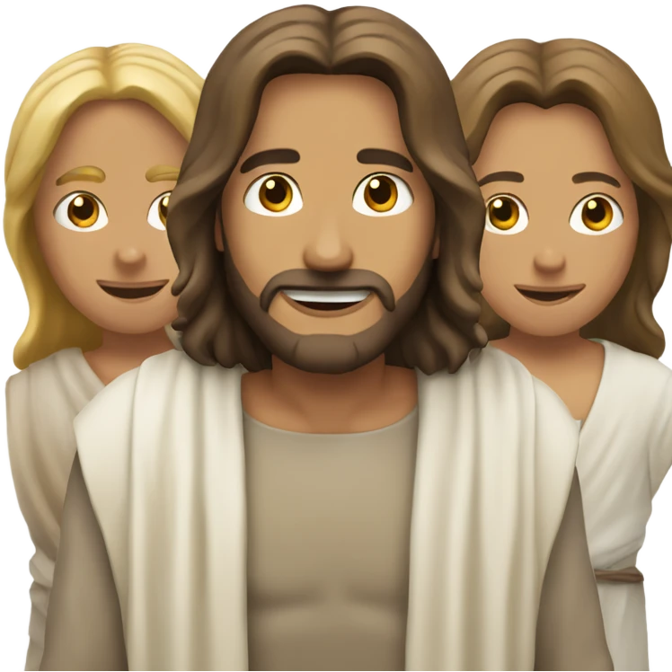 Jesus Christ and friends emoji