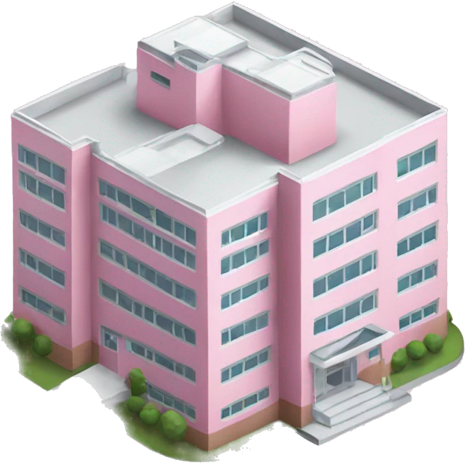 pink hospital emoji