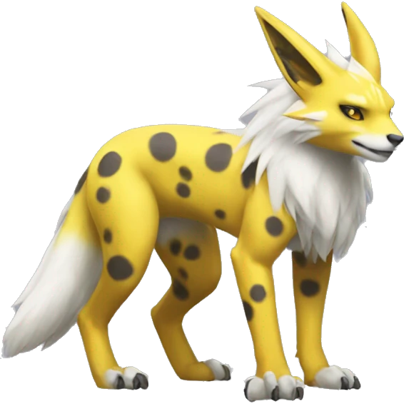 Lombax-Renamon full body with spots emoji