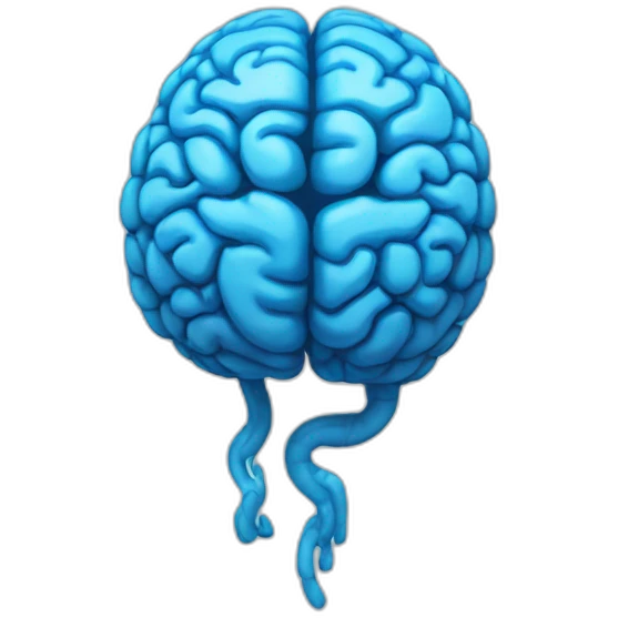 blue brain emoji