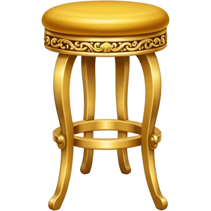 a golden stool emoji