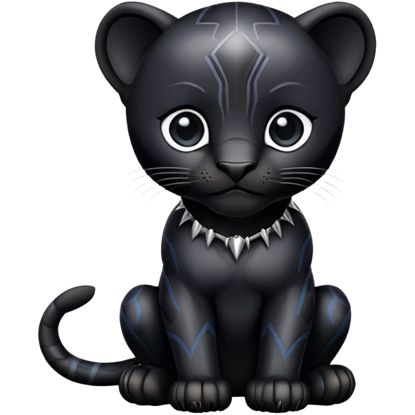 Black panther cub emoji