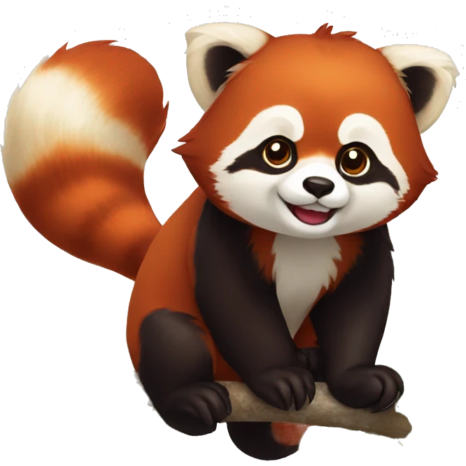 red panda group emoji