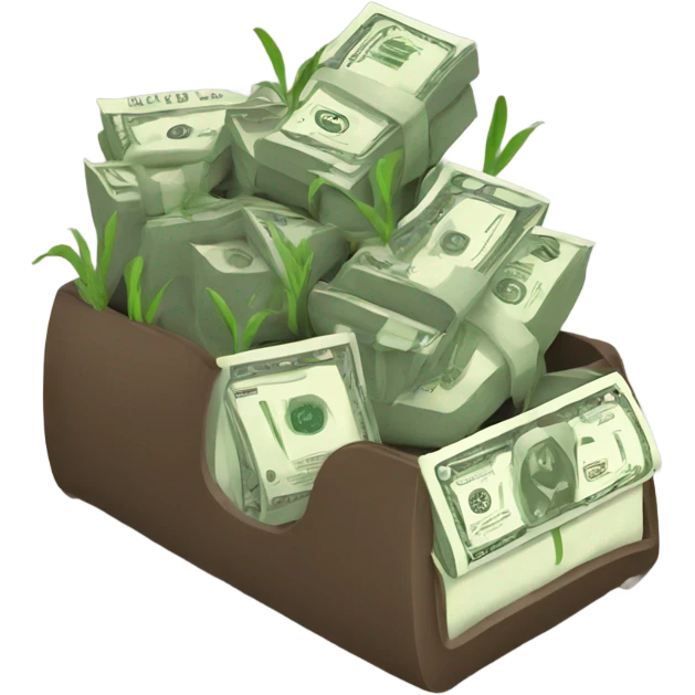 money growing infographic emoji