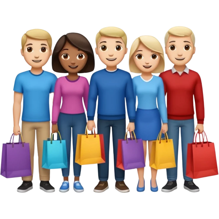 people waiting to enter a store emoji