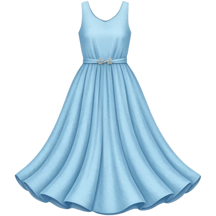 pastel blue stone dress emoji