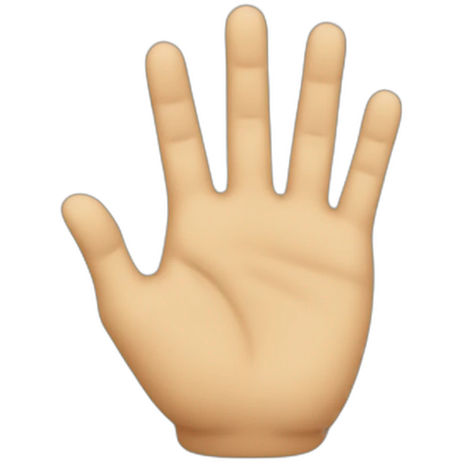 A hand with only the 4th finger raise emoji