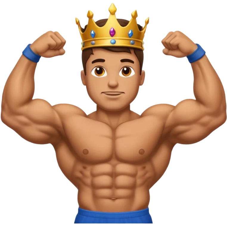 muscle arm emoji body builder king emoji GIF emoji
