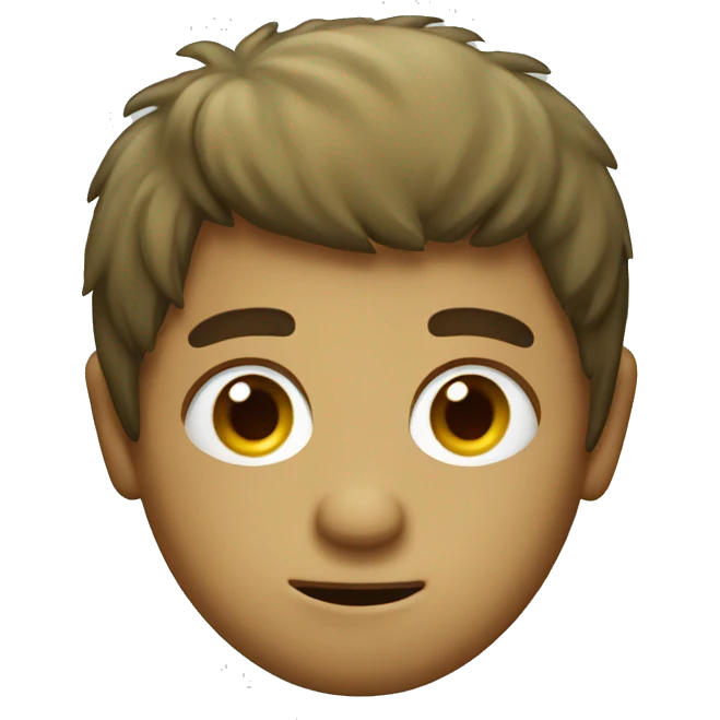 A kiwi with face a little hair emoji