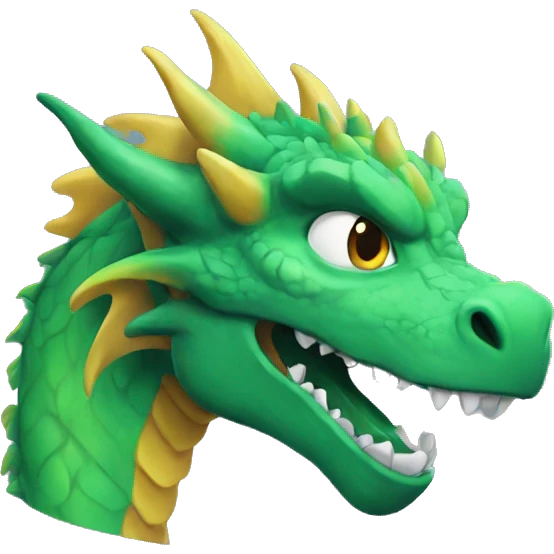 face Dragon feu emoji