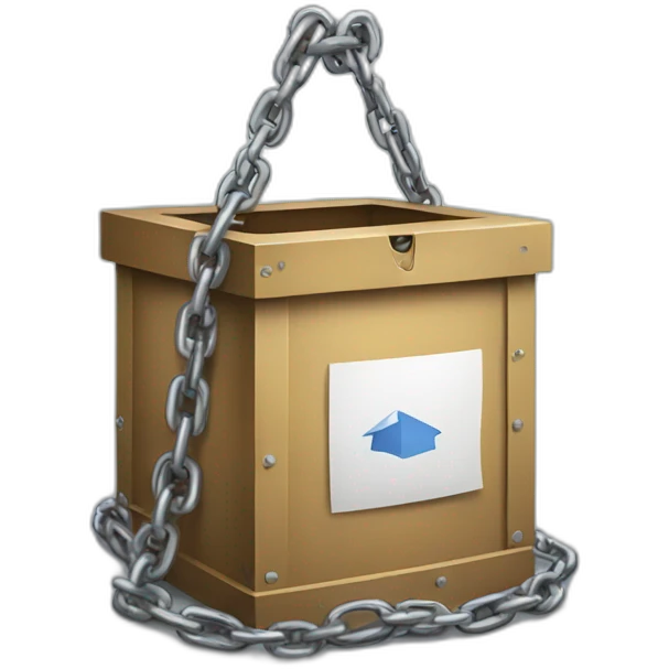 ballot box in chains emoji