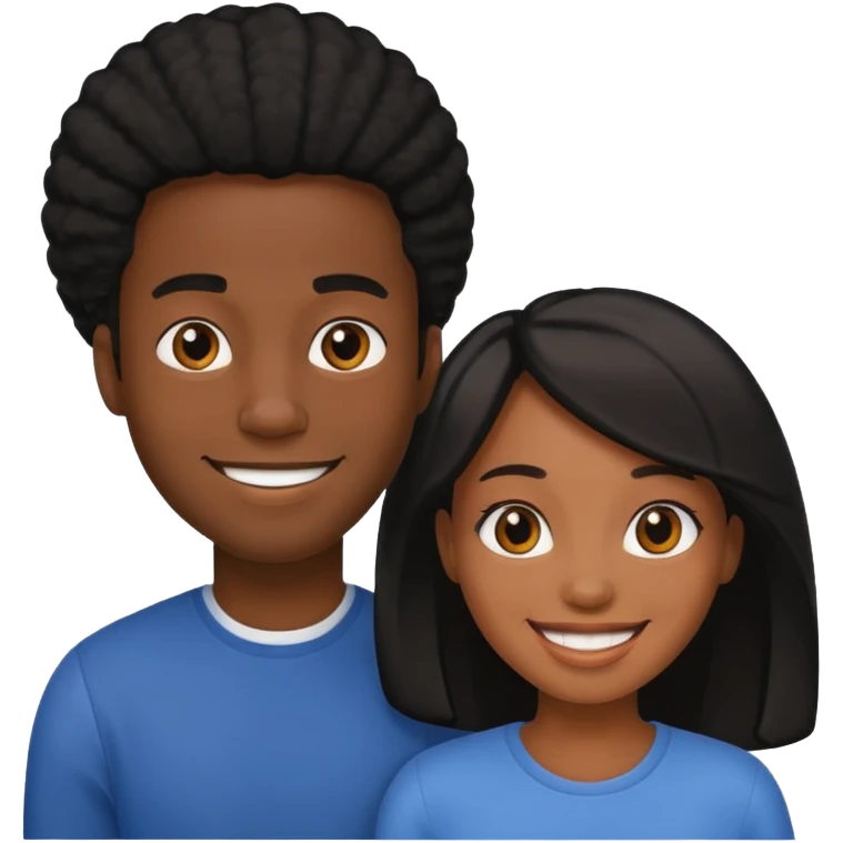 Black Wife and husband  emoji