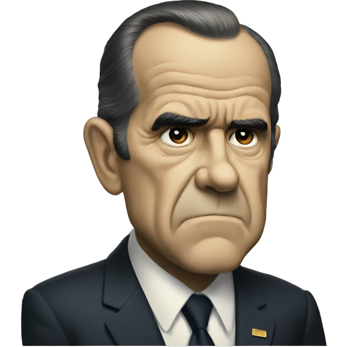 Nixon is scared emoji