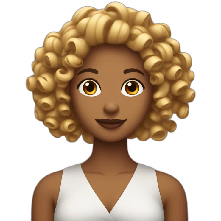 Femme qui fait du curl aux haltères emoji