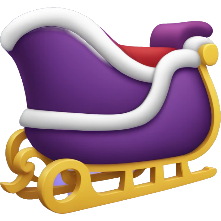 Purple Santa’s sleigh  emoji