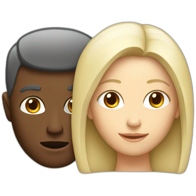 man and woman with an idea emoji
