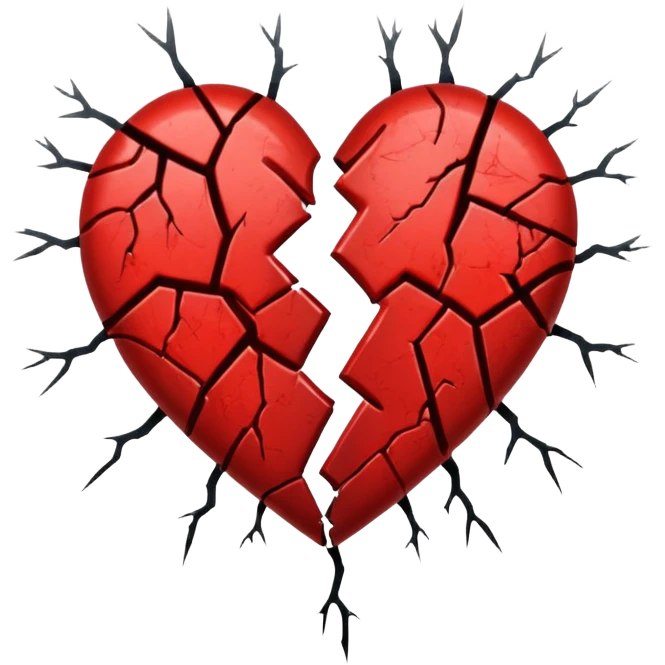 настоящее сердце разбитое emoji