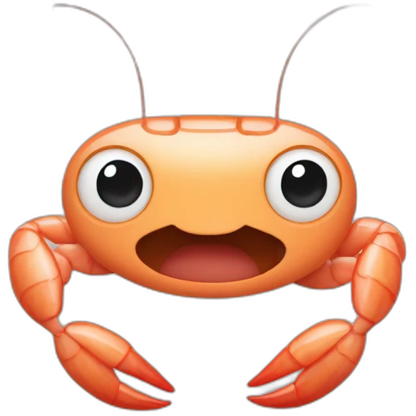 Shrimp shrug emoji