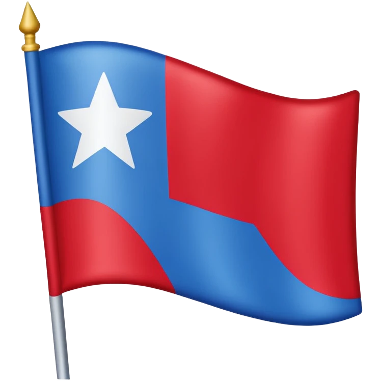 Make an emoji of a flag that is red blue red it’s a star in the middle emoji