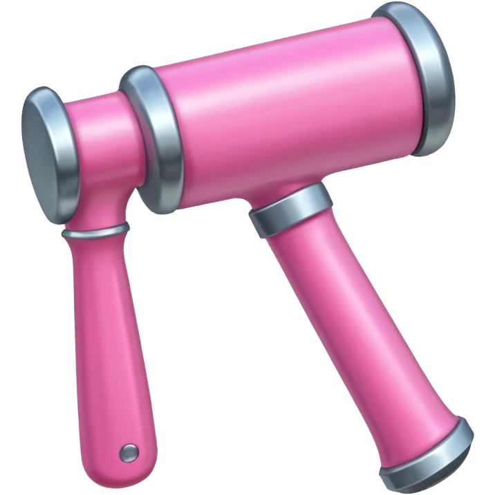 Pink hammer emoji