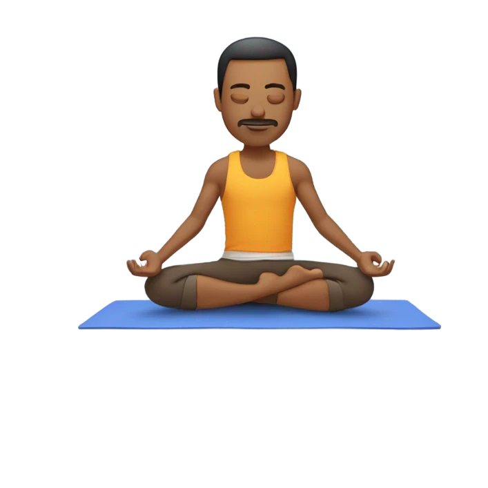 Hombre yoga  emoji