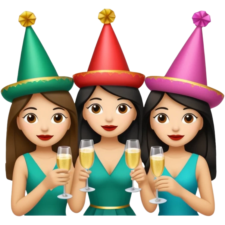 Mexican sisters partying emoji