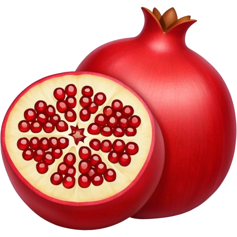 Pomegranate with armenian flag seeds inside emoji