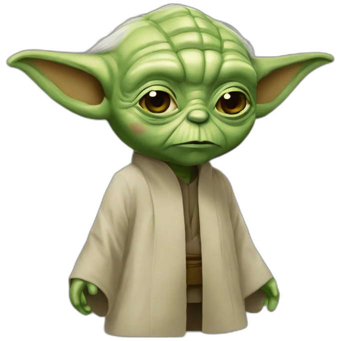 Maître yoda chauve emoji